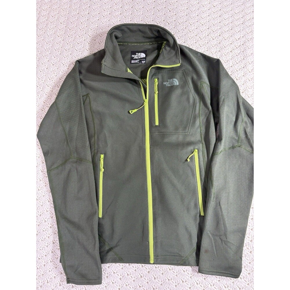 The North Face Men’s Size Small Green Full Zip Jacket Active Lightweight EUC